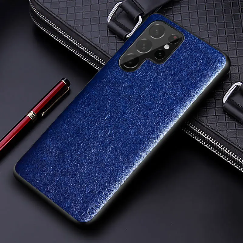 Samsung S22 Ultra S22 Plus S22 Simple PU Leather Case - Image 3