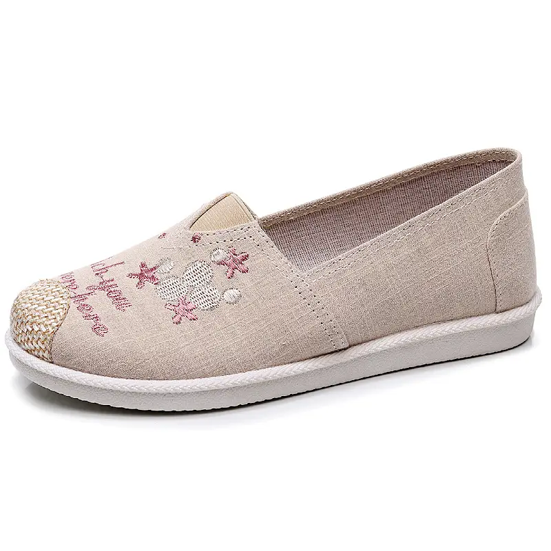 26Th Spring New Collection Old Beijing Cloth Shoes for Women, Versatile Canvas Shoes, Comfortable Soft Sole, Non-Slip, Floral Decoration - Image 29