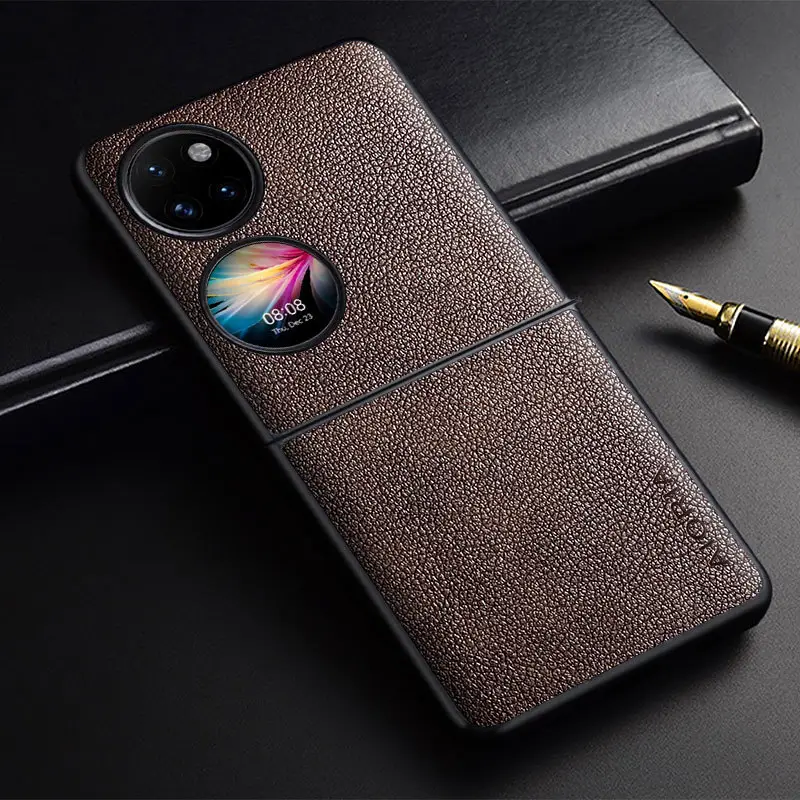 Huawei P50 Pocket Phone Case with Litchi Pattern - Image 7