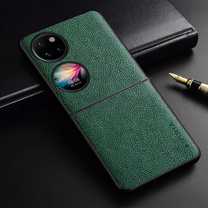 Huawei P50 Pocket Phone Case with Litchi Pattern - Image 5