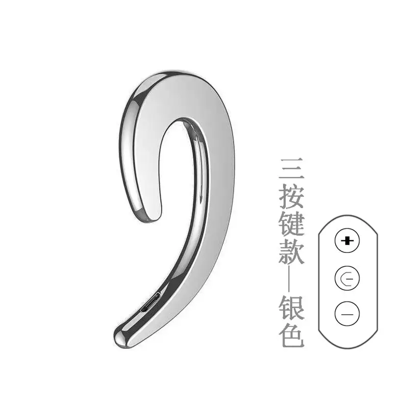 Black Ear Hook Wireless Bluetooth Headphones with Remote Control - Image 8