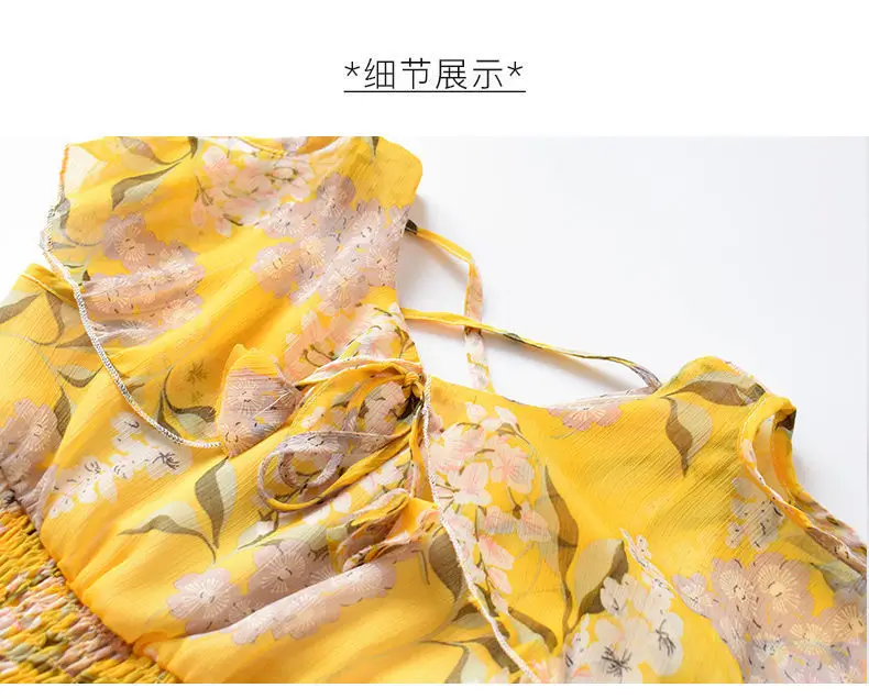 Girls' Korean Style Floral Chiffon Dress 2019 — feature 18