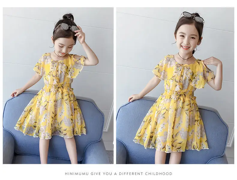 Girls' Korean Style Floral Chiffon Dress 2019 — feature 6