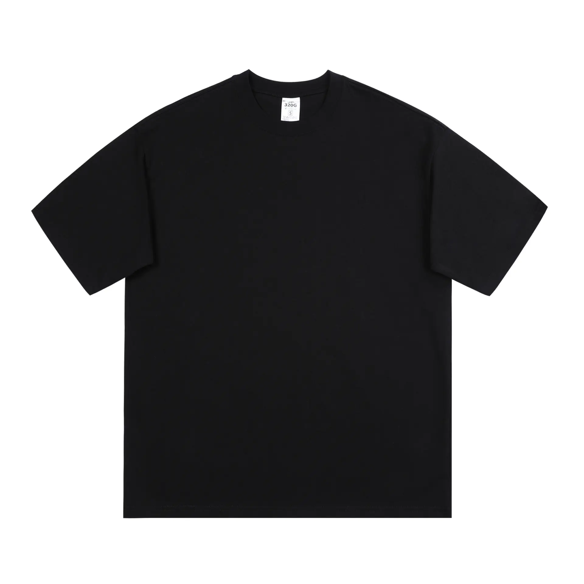 Men Black Cotton T-Shirt XS-2XL Custom Made - Image 2