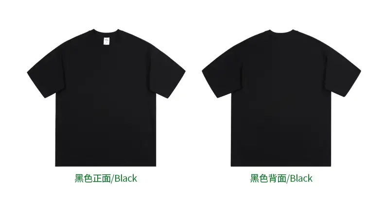 Men Black Cotton T-Shirt XS-2XL Custom Made — feature 13