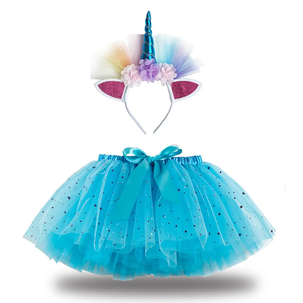 Unicorn Hair Dress for Girls with Sequins & Bow - Image 20