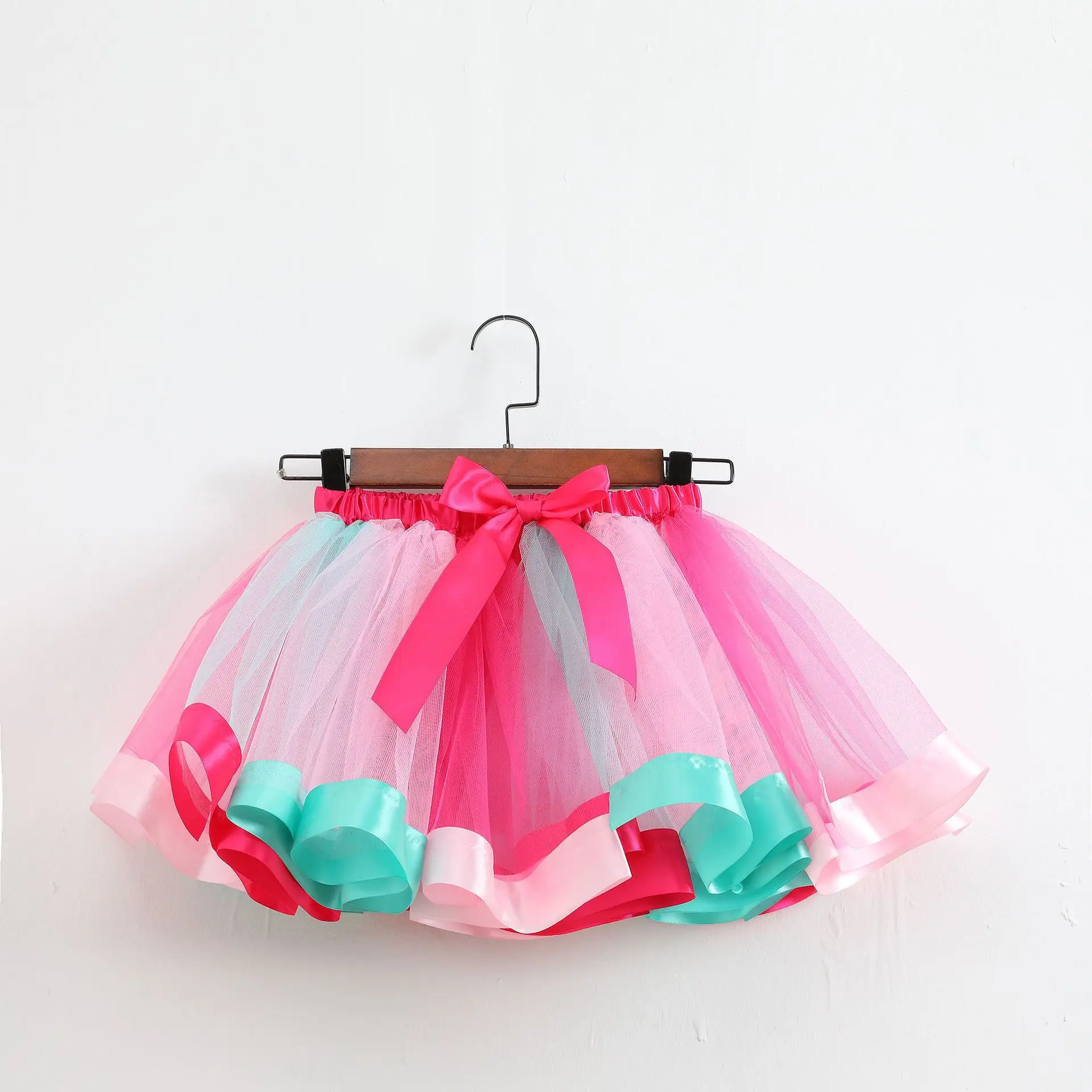 2025 Rainbow Mesh Skirt for Girls Dance Wear - Image 17