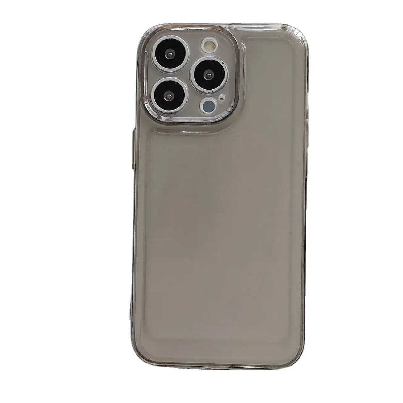Transparent iPhone 16 Pro Case Space Gray Anti-Fall