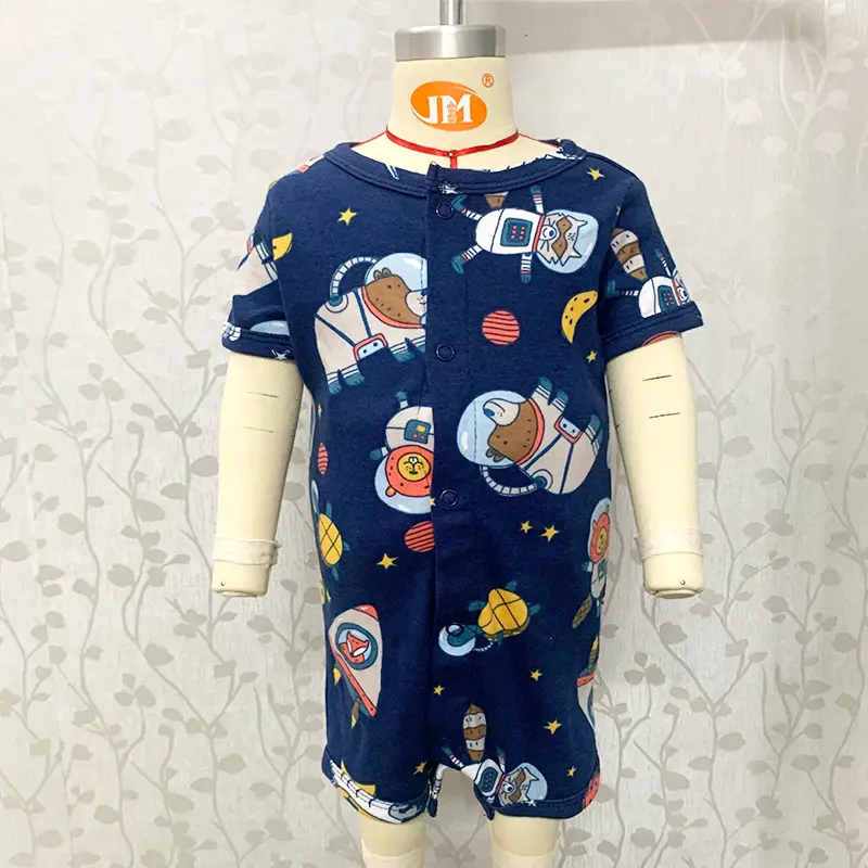Newborn Cotton Cat Print Shorts Suit Pink Spring Summer - Image 28