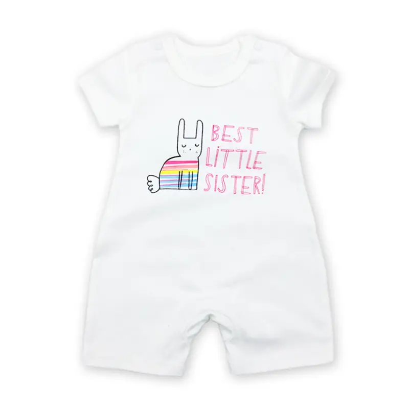 Newborn Cotton Cat Print Shorts Suit Pink Spring Summer - Image 11