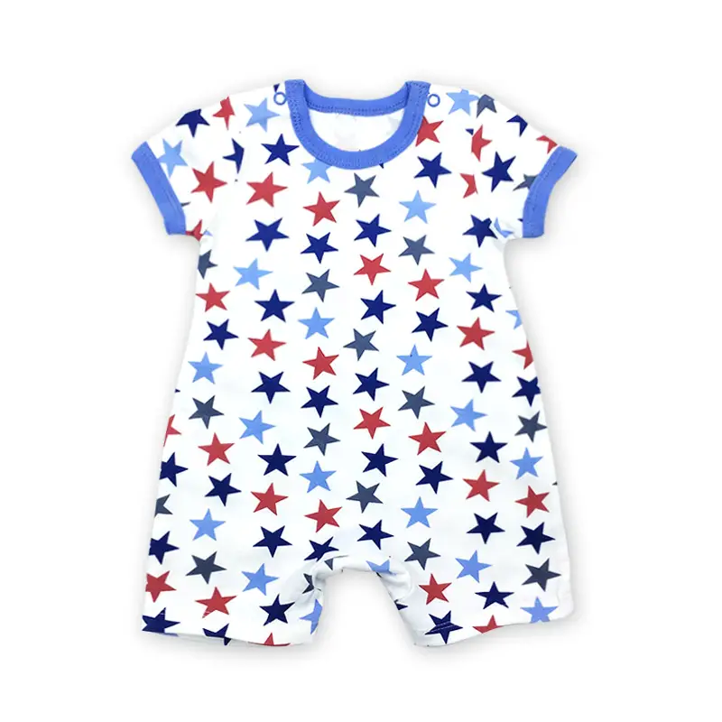 Newborn Cotton Cat Print Shorts Suit Pink Spring Summer - Image 4