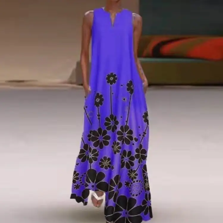 Black Floral Long Sleeve Dress for Women - Image 10