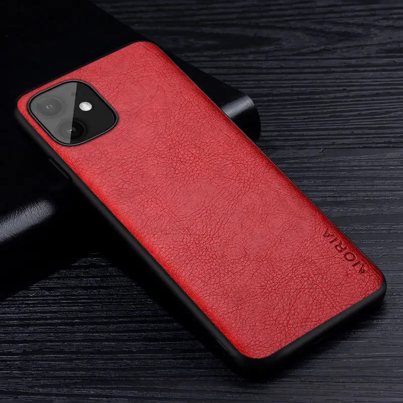 Retro Litchi Phone Case for iPhone 13 Pro Max