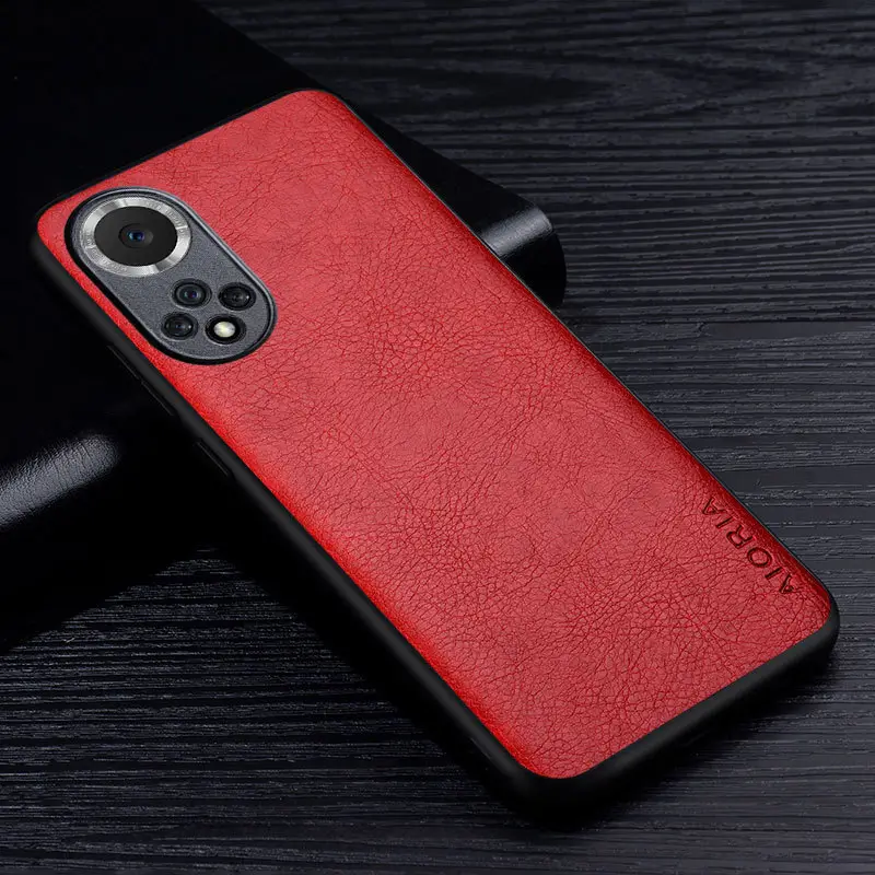 Huawei Phone Case Retro Litchi Pattern Leather - Image 2