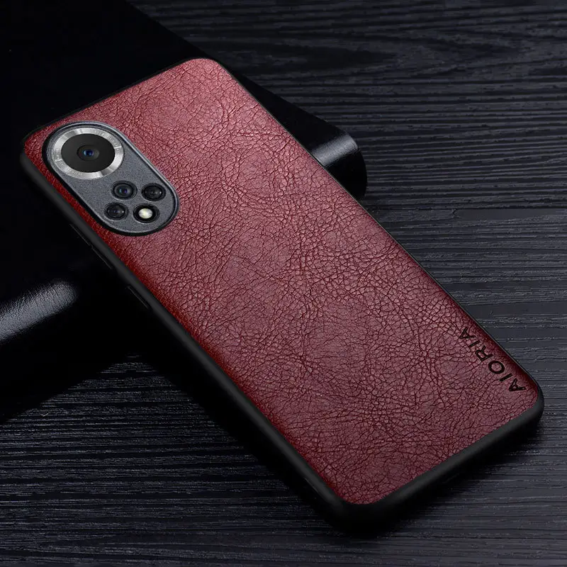 Huawei Phone Case Retro Litchi Pattern Leather - Image 3