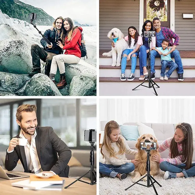 Aluminum Tripod Selfie Stick Outdoor Photography Bracket - Image 9