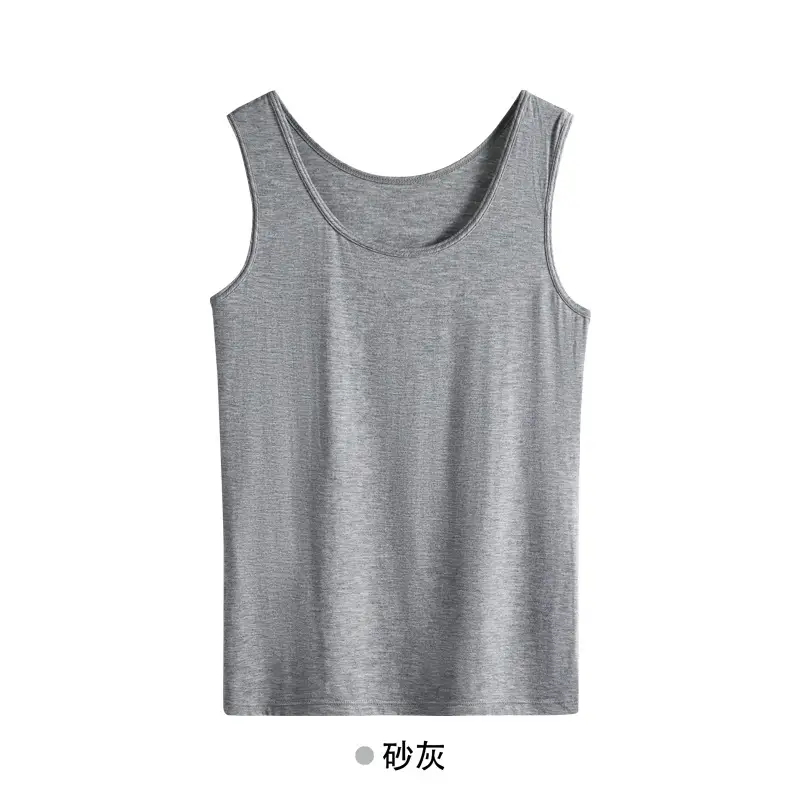 Women's Knitted Bottoming Vest Solid Beige Summer Casual