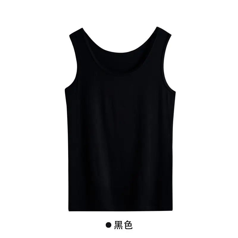 Women's Knitted Bottoming Vest Solid Beige Summer Casual