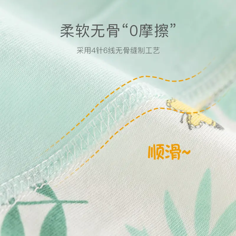Baby Pajamas Summer Light Green Short Sleeve - Image 5