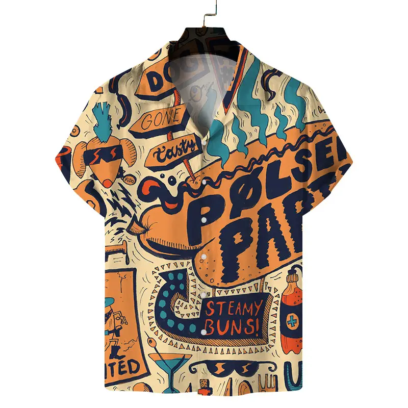 Havana Printed Short Sleeve Shirt for Men — feature 3