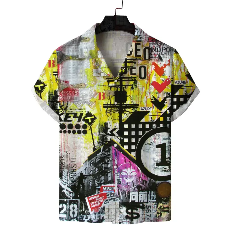 Havana Printed Short Sleeve Shirt for Men - Image 13