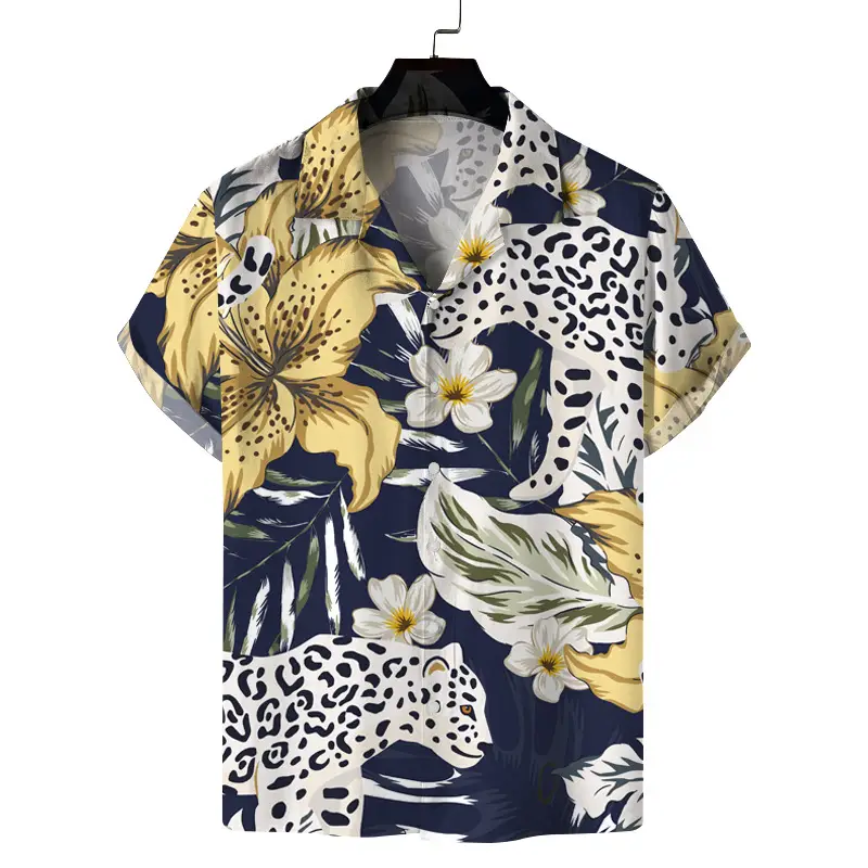Havana Printed Short Sleeve Shirt for Men - Image 17