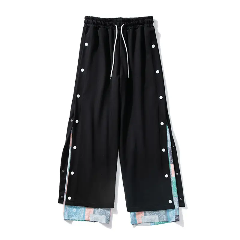 2022 Fake Two-Piece Casual Pants Men's Hong Kong Style Loose Running Pants - Image 2