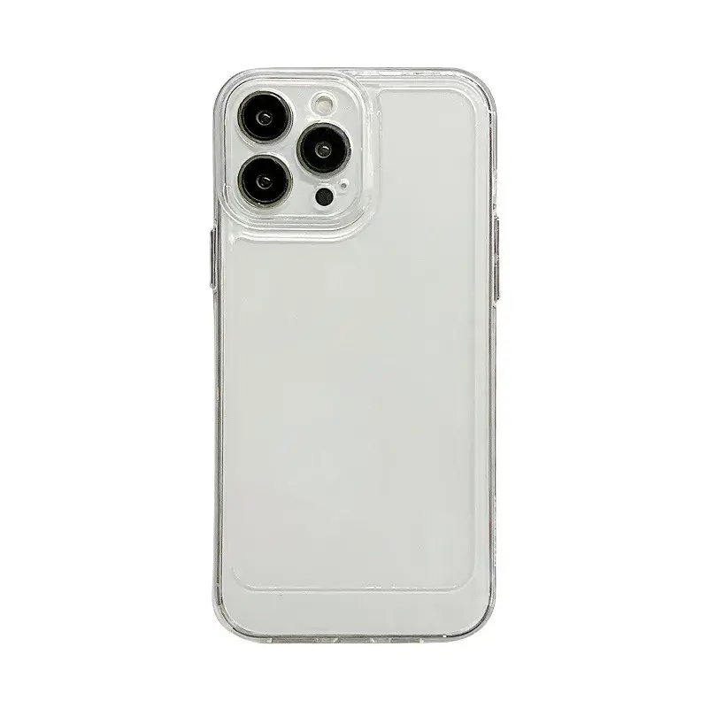 15 Plus Pro Max Transparent Silicone Mobile Case