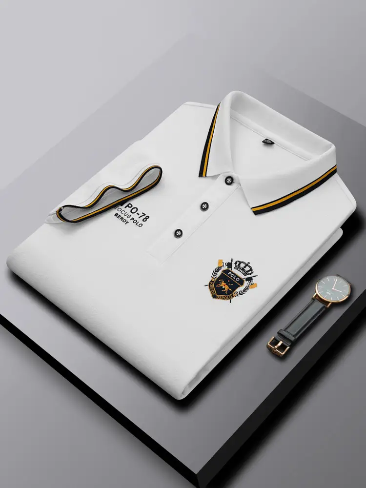 Ali Tiger Men's Yellow Polo Shirt with Embroidery - Image 8