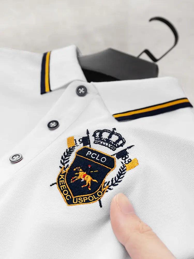 Ali Tiger Men's Yellow Polo Shirt with Embroidery - Image 9