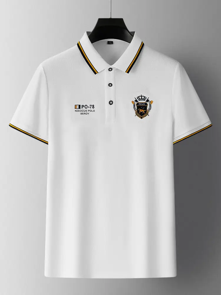 Ali Tiger Men's Yellow Polo Shirt with Embroidery - Image 11
