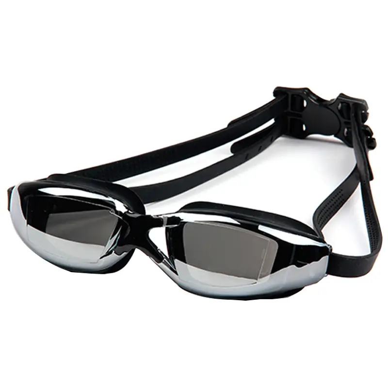 Adult swimming glasses set HD anti-fog plating swimming goggles waterproof silicone nose clip earplug swimming cap swimming goggles set