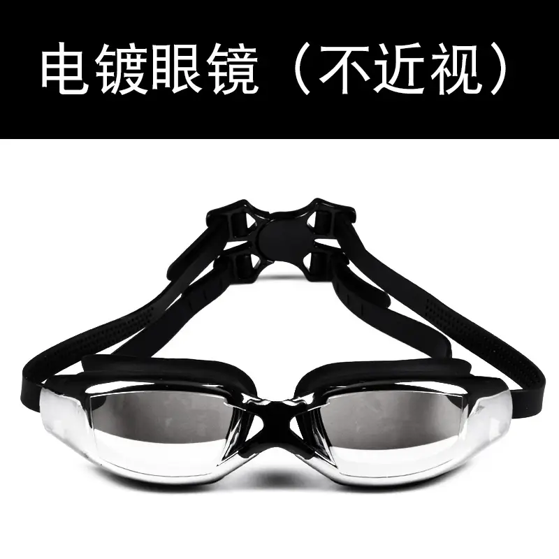 Plated black goggles