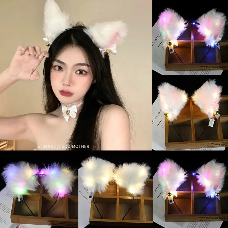 Plush Fox Cat Ear & Headband Set for Girls - Image 15