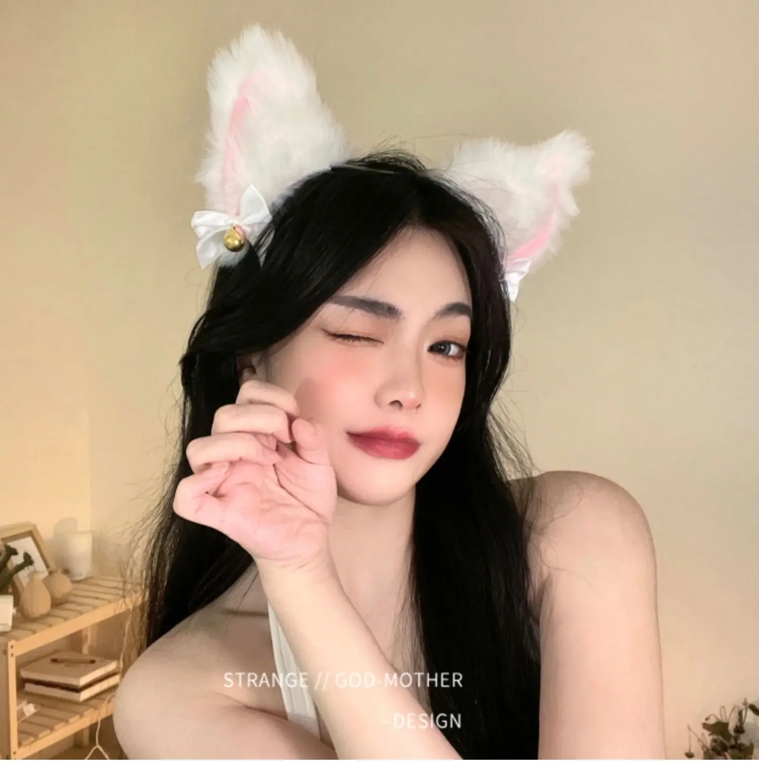 Plush Fox Cat Ear & Headband Set for Girls - Image 5