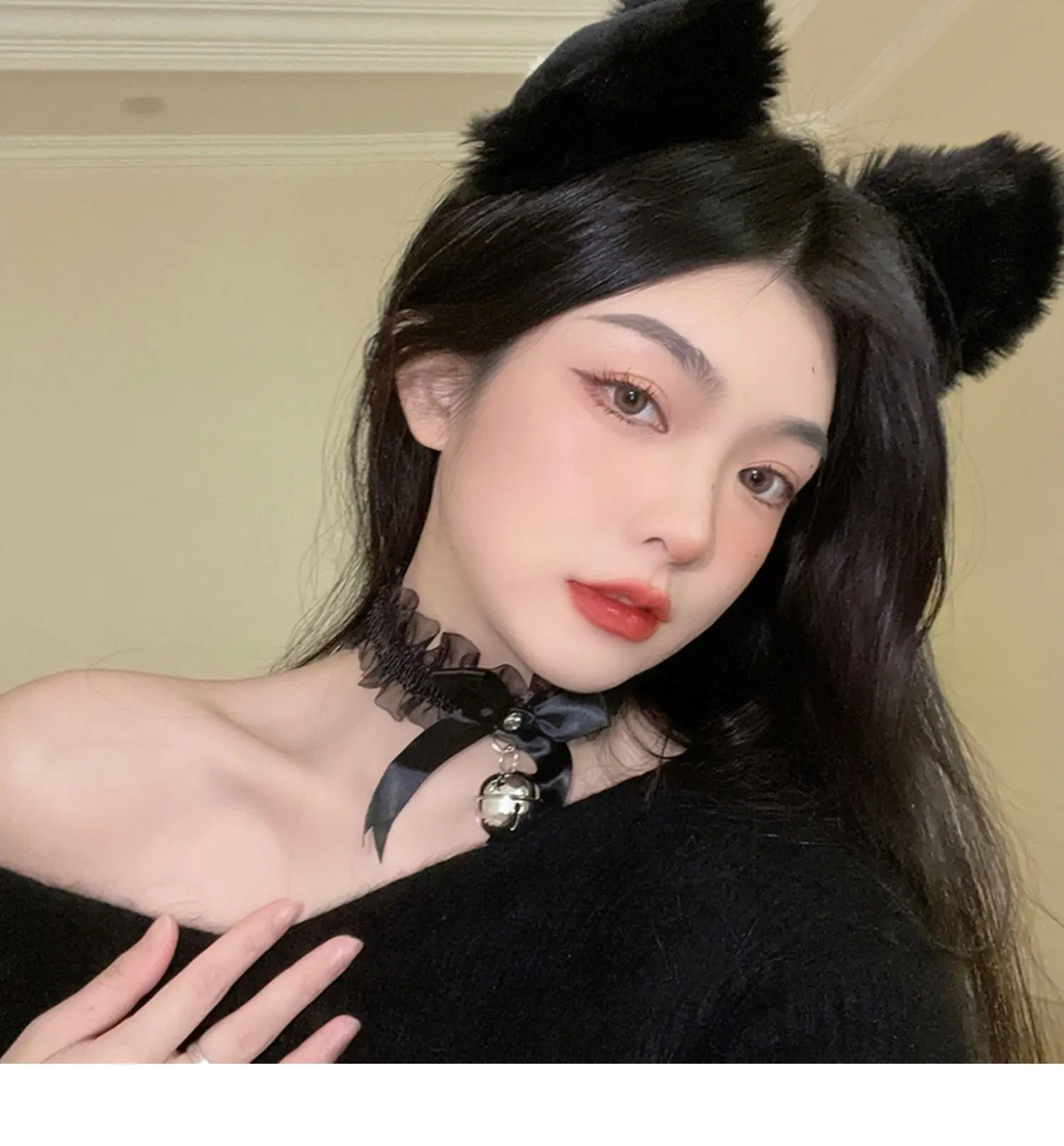 Plush Fox Cat Ear & Headband Set for Girls - Image 6