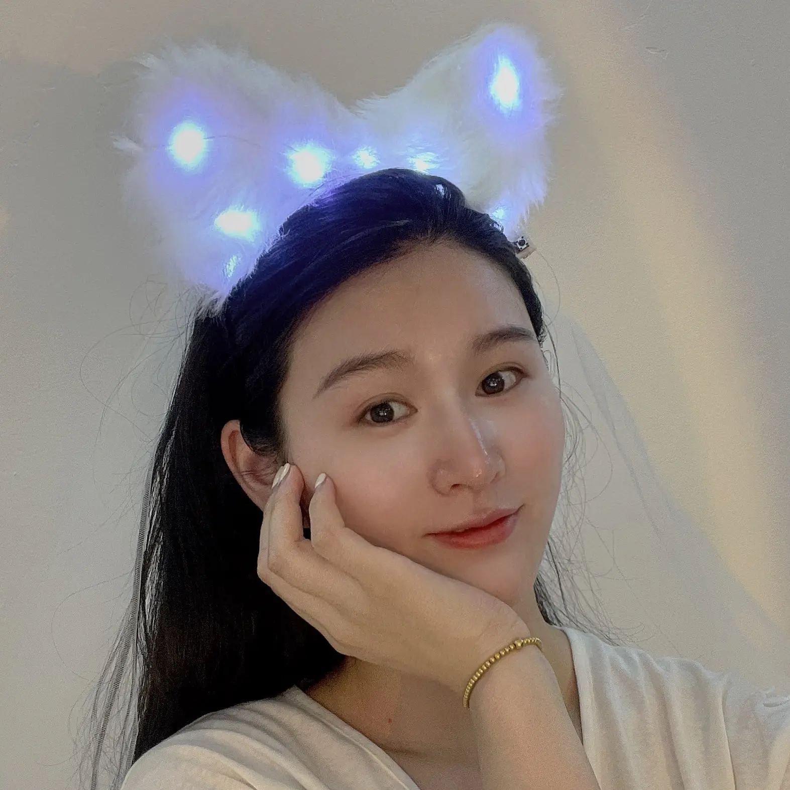 Plush Fox Cat Ear & Headband Set for Girls - Image 8