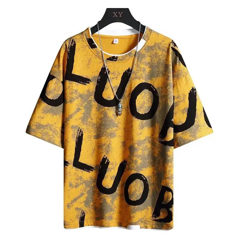 Men Printed T-Shirt LUO Design Purple - Image 7
