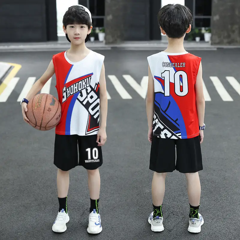 Boys Football Uniform Blue Red 10 Size Summer 2025 - Image 6