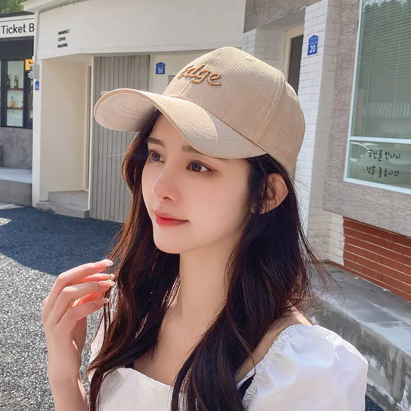 New Summer Women's Purple Embroidered Baseball Cap - Image 2
