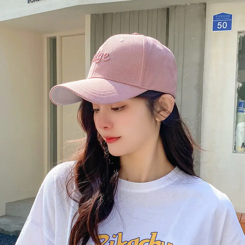 New Summer Women's Purple Embroidered Baseball Cap - Image 4