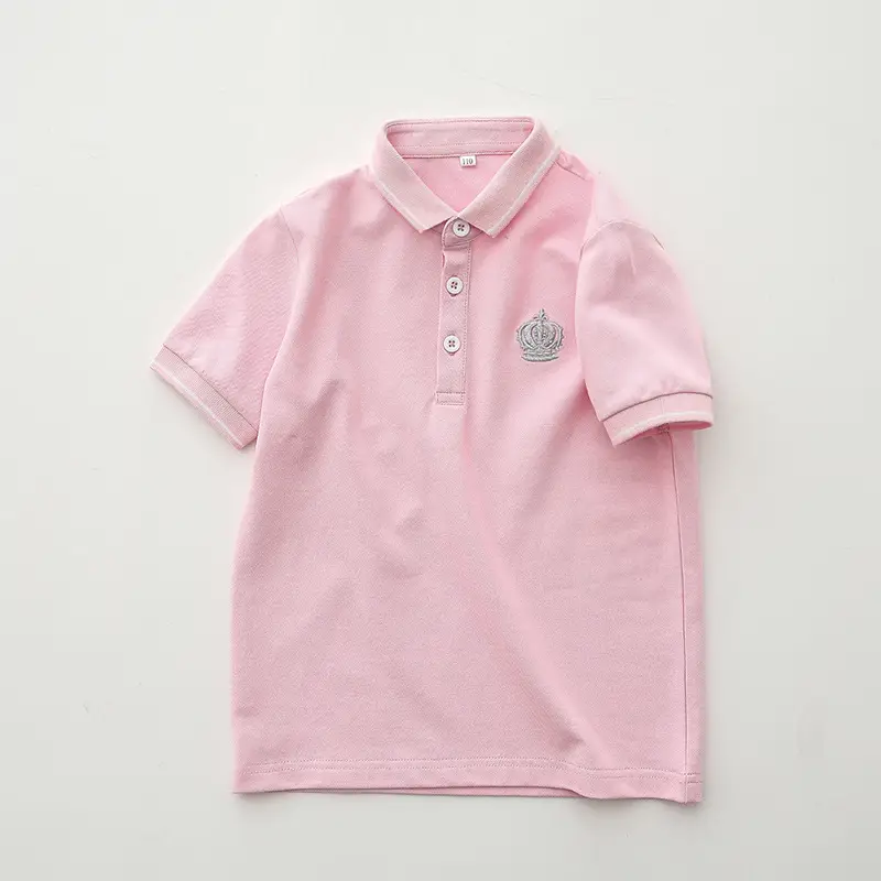 Girls Polo Shirt Light Blue Summer Wear