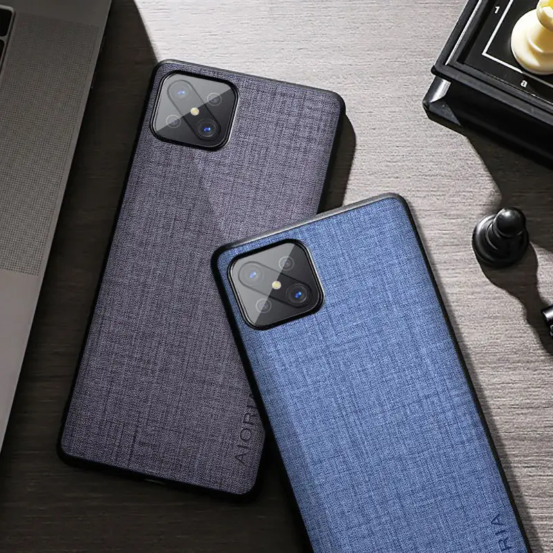OPPO Phone Case Anti-Slip Canvas Fabric Multi Color - Image 5