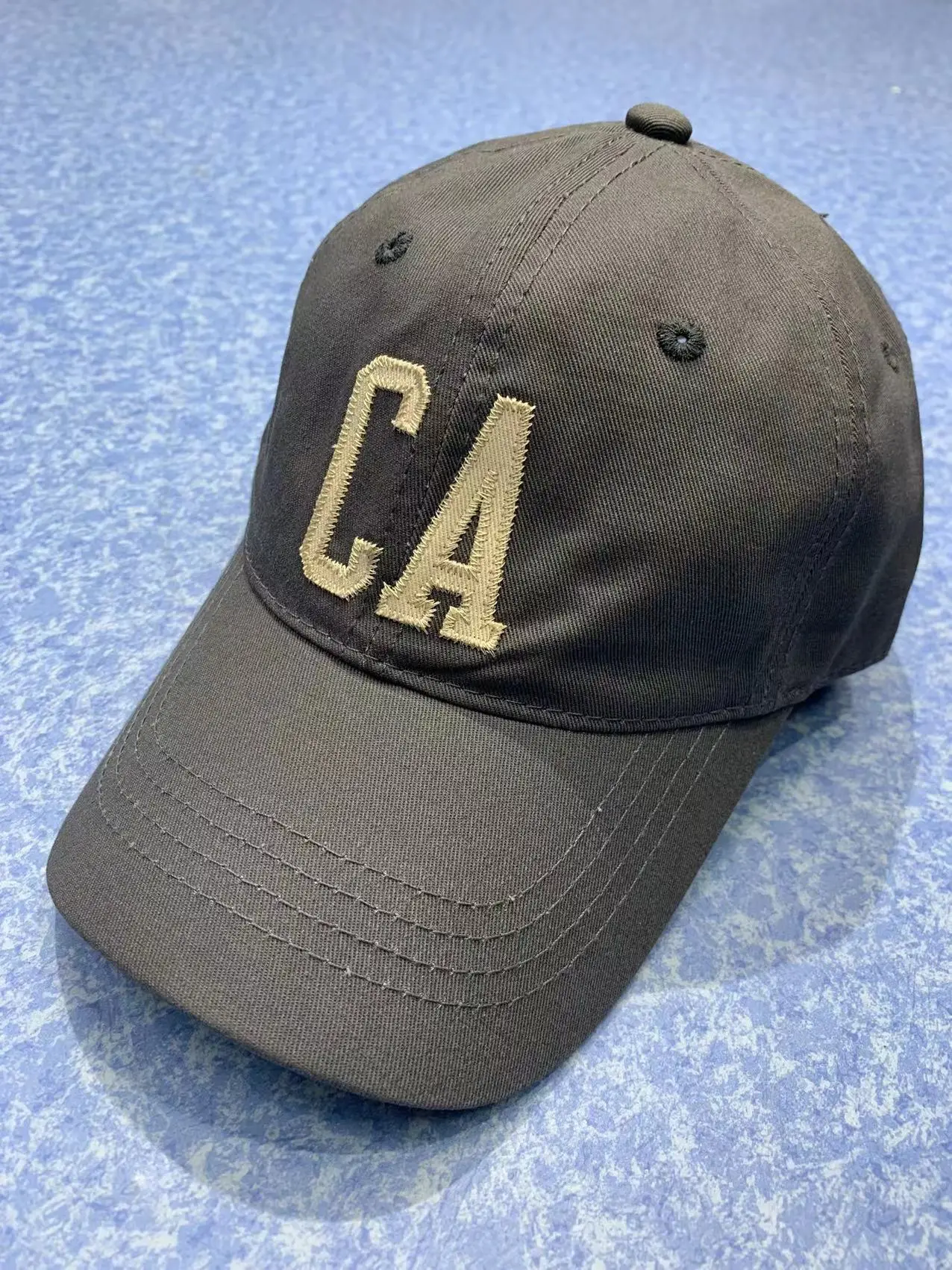 Men's CA Logo Sunshade Cap Black Cotton 2017 - Image 12