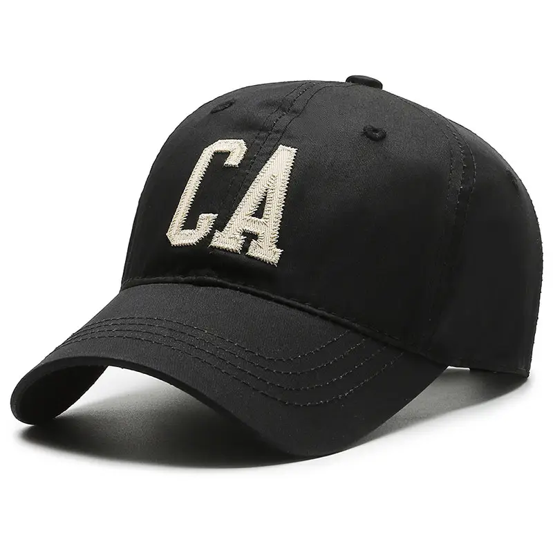 Men's CA Logo Sunshade Cap Black Cotton 2017 - Image 4