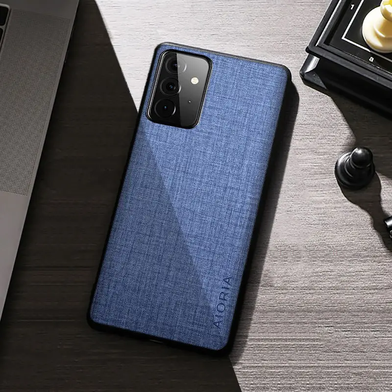 Samsung Galaxy A73 Phone Case Non-Slip Canvas Fabric