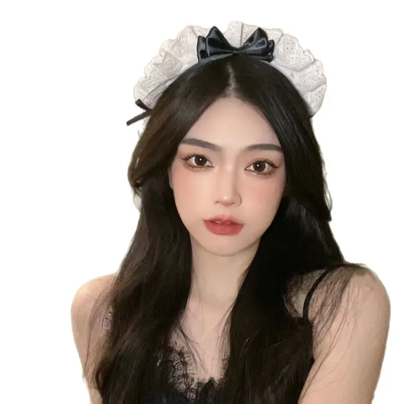 Cute Lace Bow Headband for Maid Hair Accessory