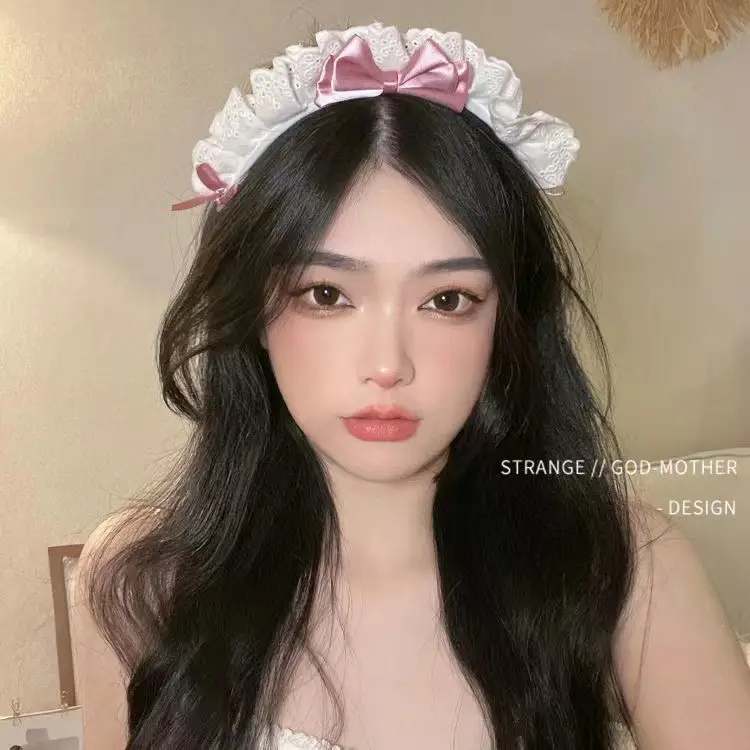 Cute Lace Bow Headband for Maid Hair Accessory — feature 6