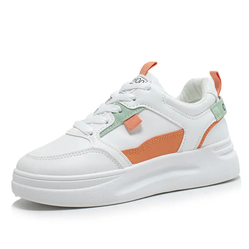 Women's White Chunky Sneakers 2022 Spring Casual Sports