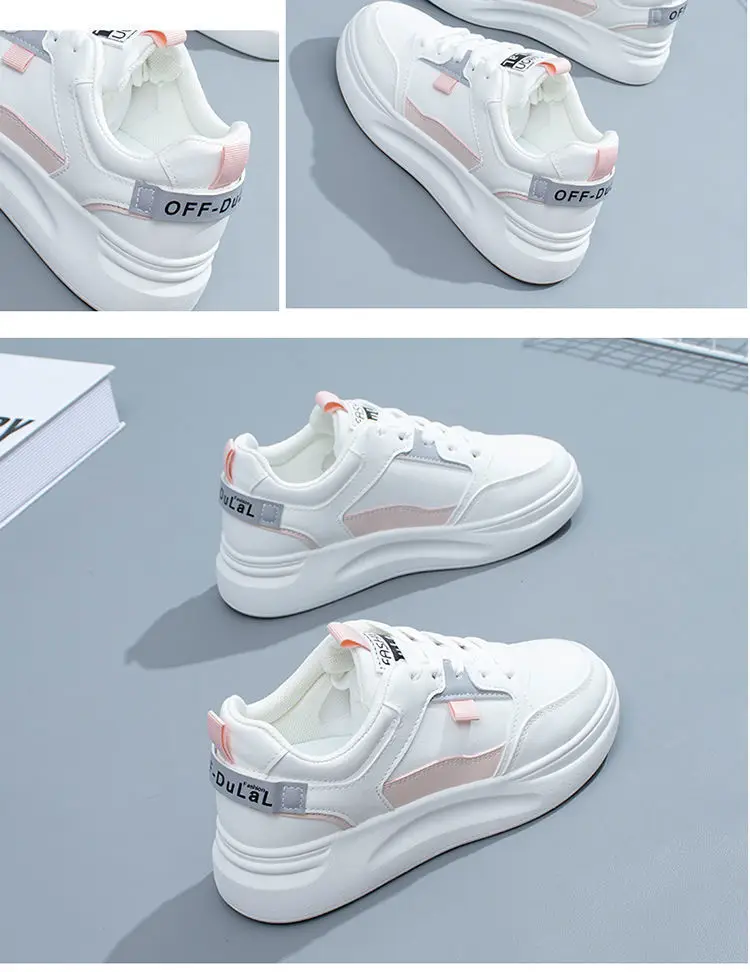 Women's White Chunky Sneakers 2022 Spring Casual Sports — feature 10